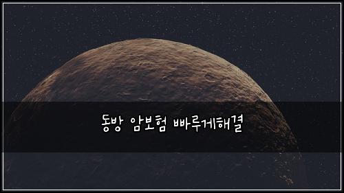 동방 암보험 빠루게해결 