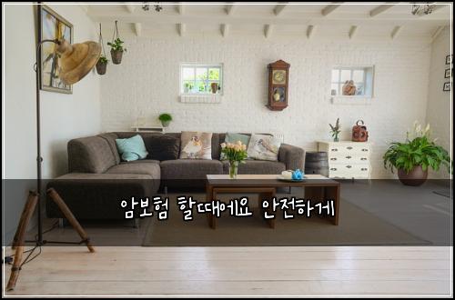 암보험 할때에요  안전하게