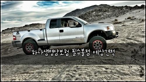 하나생명암보험 필수볼점  예상견적
