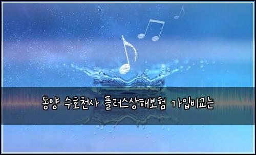 동양 수호천사 플러스상해보험 가입비교는 