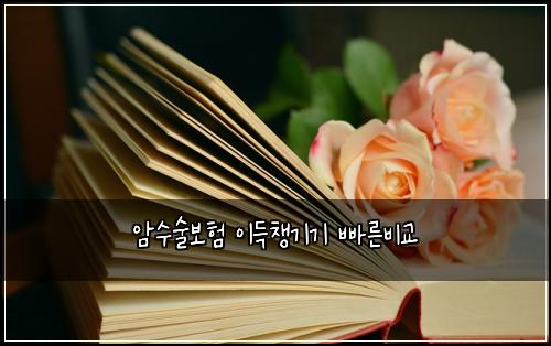 암수술보험 이득챙기기  빠른비교