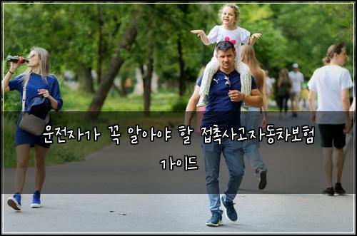 운전자가 꼭 알아야 할 접촉사고자동차보험 가이드