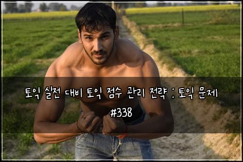 토익 실전 대비 토익 점수 관리 전략 : 토익 문제 #338