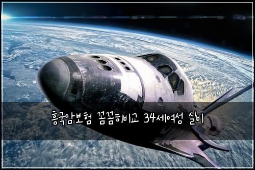 흥국암보험 꼼꼼히비교  34세여성 실비