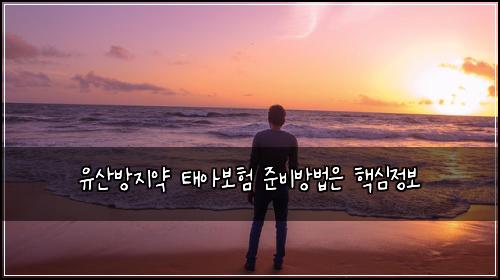 ์ ์ฐ๋ฐฉ์ง์ฝ ํ์๋ณดํ ์ค๋น๋ฐฉ๋ฒ์ ํต์ฌ์ ๋ณด