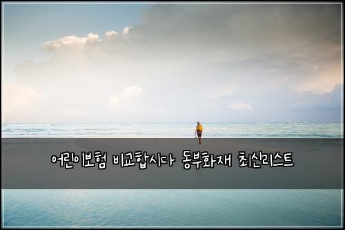 어린이보험 비교합시다  동부화재 최신리스트