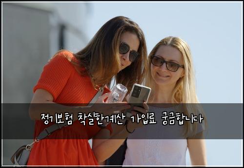 정기보험 착실한계산  가입료 궁금합니다