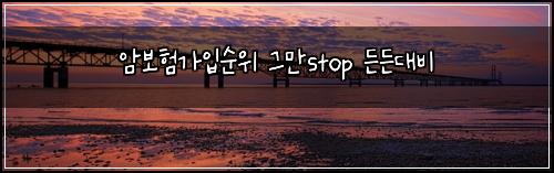 암보험가입순위 그만stop 든든대비