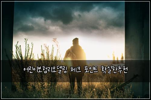 ์ด๋ฆฐ์ด๋ณดํ๋ฆฌ๋ชจ๋ธ๋ง ์ฒดํฌ ํฌ์ธํธ ํ์คํ์ถ์ฒ