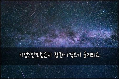 ๋น๊ฐฑ์ ์๋ณดํ์์ ์ฐธํ๊ฐ๊ฒฉ๋ณด๊ธฐ ๋๋ฌ๋ด์