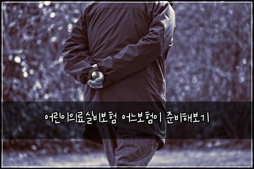 어린이의료실비보험 어느보험이 준비해보기