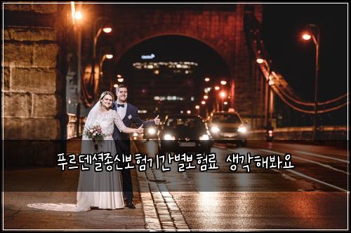 푸르덴셜종신보험기간별보험료 생각해봐요