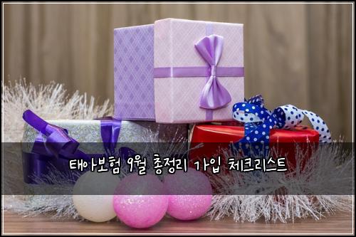 태아보험 9월 총정리 가입 체크리스트