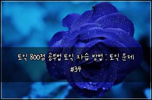 ํ ์ต 800์ ๊ณต๋ถ๋ฒ ํ ์ต ์์ต ๋ฐฉ๋ฒ : ํ ์ต ๋ฌธ์ #34