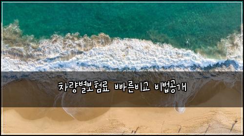 ์ฐจ๋๋ณ๋ณดํ๋ฃ ๋น ๋ฅธ๋น๊ต ๋น๋ฒ๊ณต๊ฐ