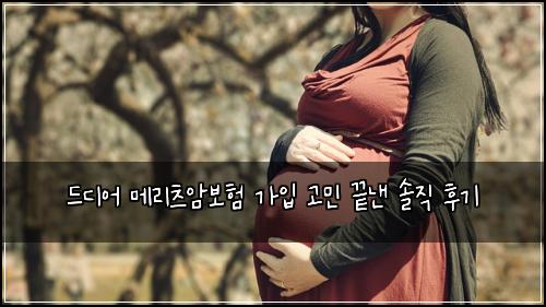 드디어 메리츠암보험 가입 고민 끝낸 솔직 후기