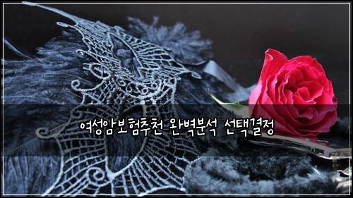 여성암보험추천 완벽분석 선택결정