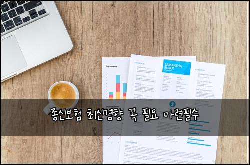 종신보험 최신경향  꼭 필요 마련필수