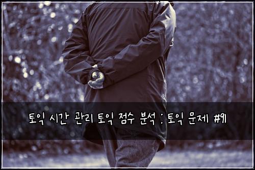 토익 시간 관리 토익 점수 분석 : 토익 문제 #91