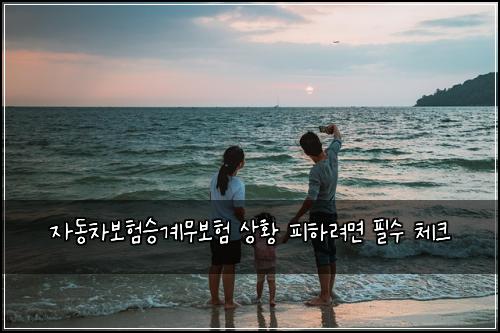 자동차보험승계무보험 상황 피하려면 필수 체크