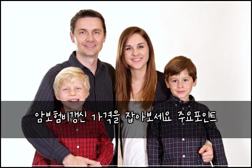 암보험비갱신 가격을 잡아보세요 주요포인트