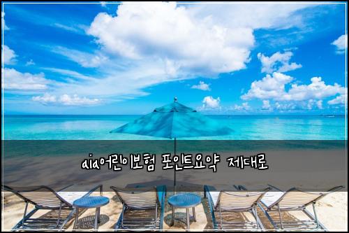 aia์ด๋ฆฐ์ด๋ณดํ ํฌ์ธํธ์์ฝ ์ ๋๋ก