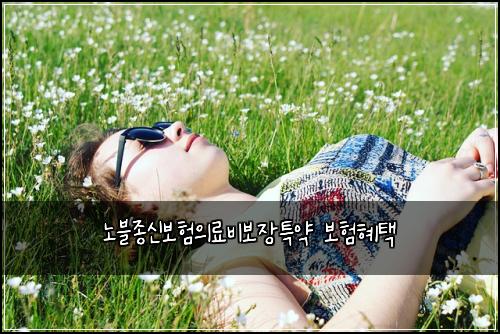 노블종신보험의료비보장특약 보험혜택