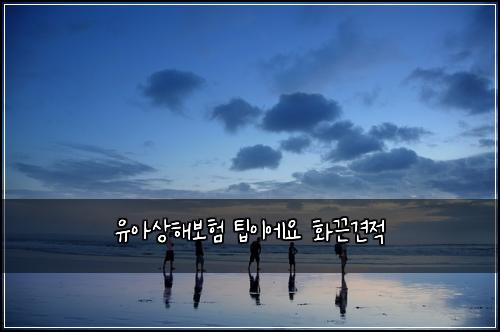 유아상해보험 팁이에요  화끈견적