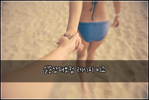 실손상해보험 레시피  비교