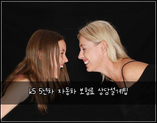 k5 5년차 자동차 보험료 상담설계팁