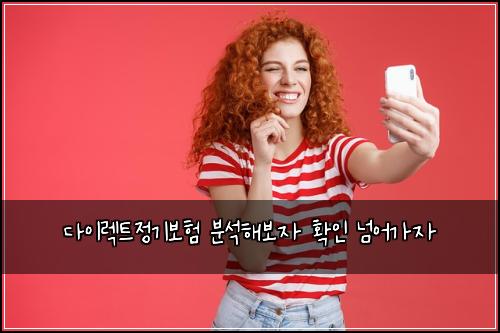 다이렉트정기보험 분석해보자  확인 넘어가자