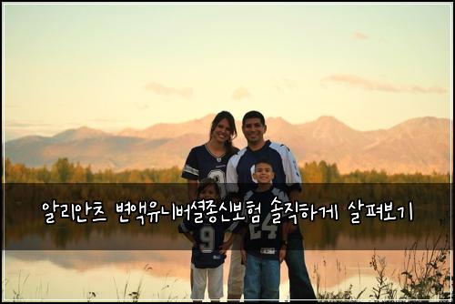 알리안츠 변액유니버셜종신보험 솔직하게 살펴보기