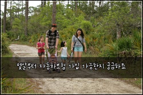 몇살부터 자동차보험 가입 가능한지 궁금하죠