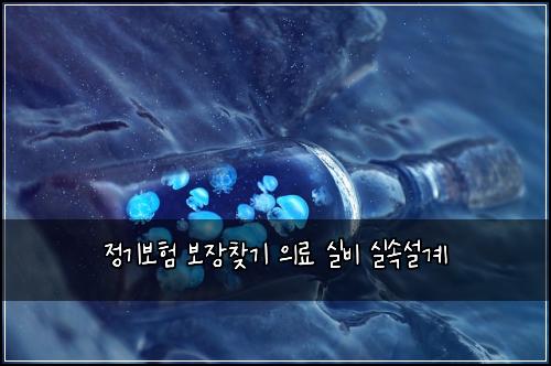 정기보험 보장찾기  의료 실비 실속설계