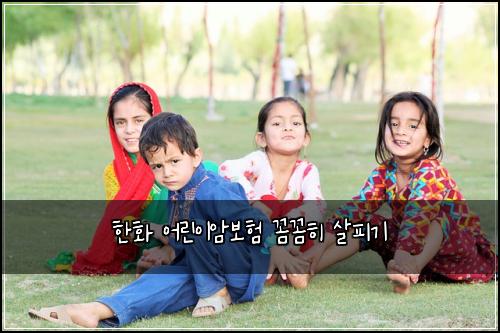 한화 어린이암보험 꼼꼼히 살피기