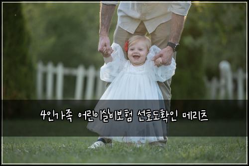 4์ธ๊ฐ์กฑ ์ด๋ฆฐ์ด์ค๋น๋ณดํ ์ ํธ๋ํ์ธ ๋ฉ๋ฆฌ์ธ