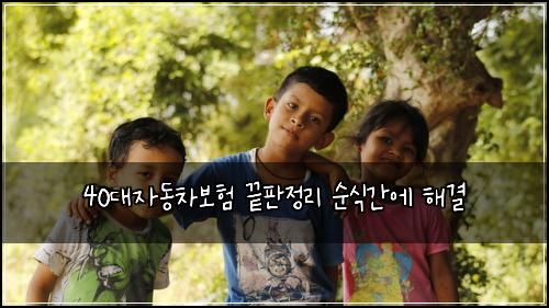 40대자동차보험 끝판정리  순식간에 해결