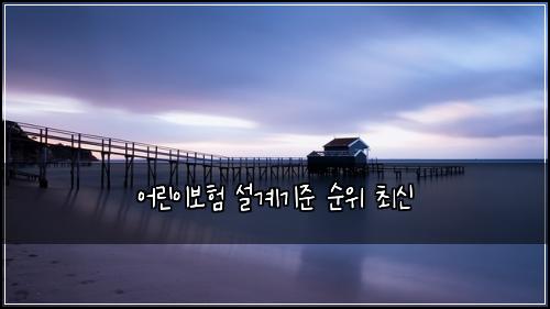 어린이보험 설계기준  순위 최신