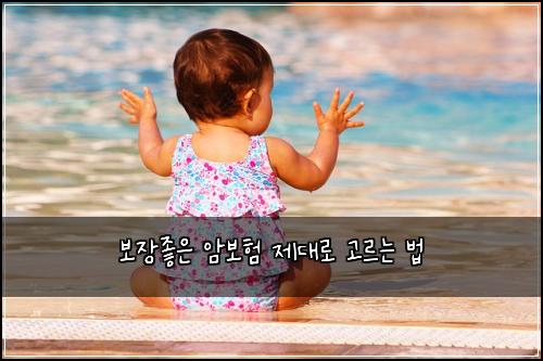 보장좋은 암보험 제대로 고르는 법