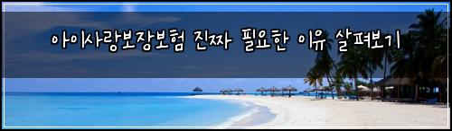아이사랑보장보험 진짜 필요한 이유 살펴보기