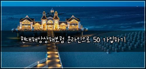 현대해상상해보험 온라인으로  50 가입하기