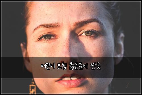 어린이 보험 옳은준비  싼곳