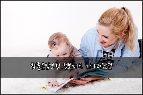 참좋은암보험 정보체크  기다려왔던
