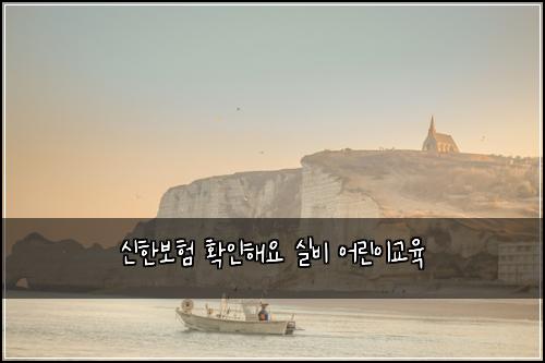 신한보험 확인해요  실비 어린이교육