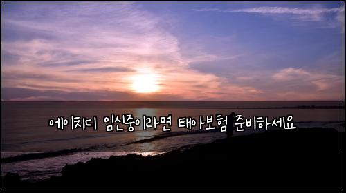 에이치디 임신중이라면 태아보험 준비하세요