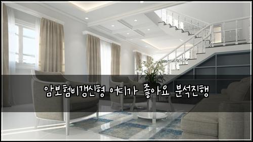 암보험비갱신형 어디가 좋아요 분석진행