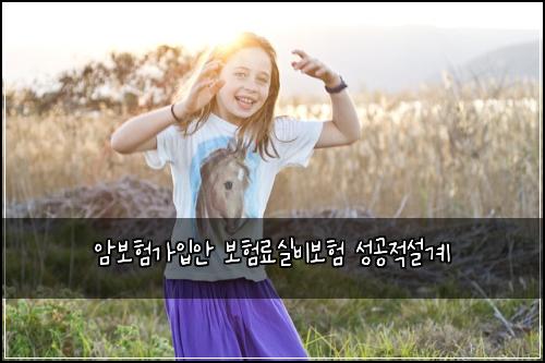 암보험가입안 보험료실비보험 성공적설계