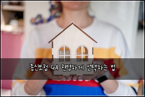 종신보험 GA 현명하게 선택하는 법