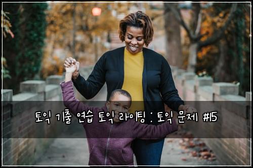 토익 기출 연습 토익 라이팅 : 토익 문제 #15