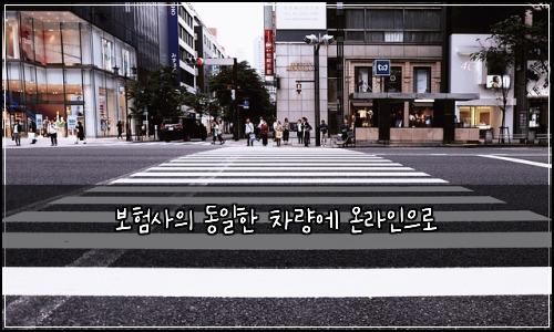 ๋ณดํ์ฌ์ ๋์ผํ ์ฐจ๋์ ์จ๋ผ์ธ์ผ๋ก
